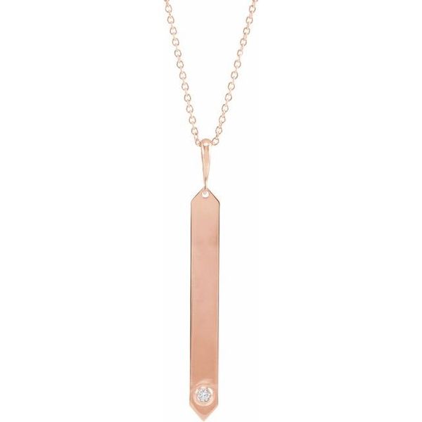 Engravable Bar Necklace