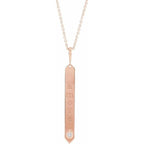 Engravable Bar Necklace - Image 3
