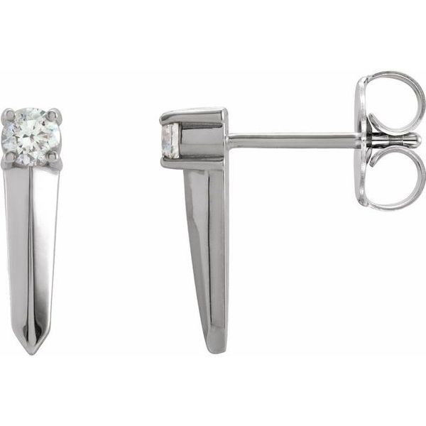 Knife-Edge Bar Earrings