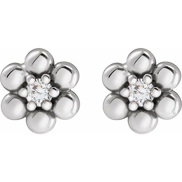 Beaded Daisy Earrings - Image 2