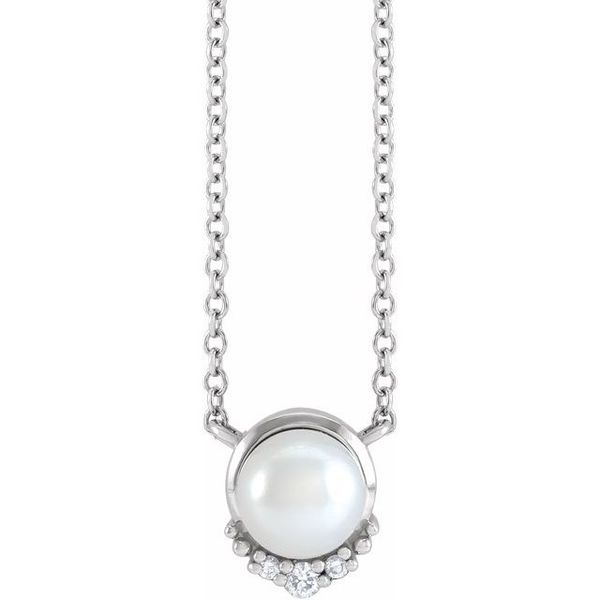 Accented Pearl Necklace