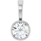 Bezel-Set Solitaire Pendant