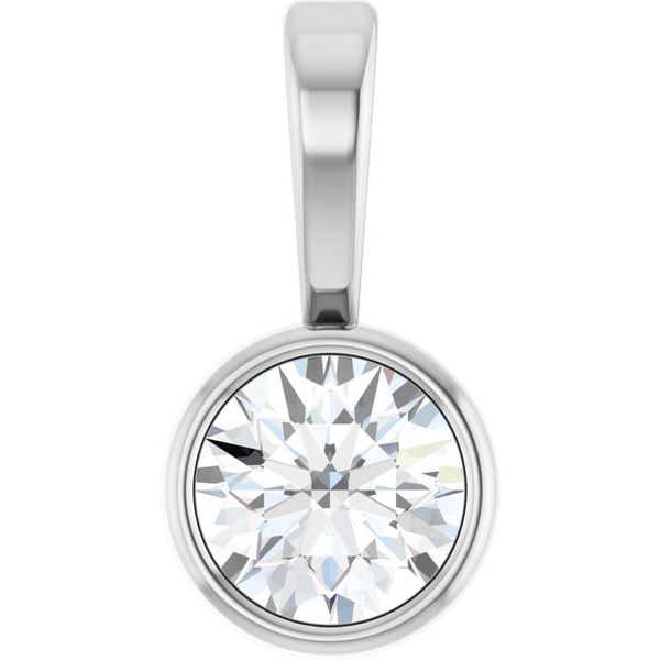 Bezel-Set Solitaire Pendant