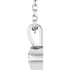 Bezel-Set Solitaire Necklace - Image 3