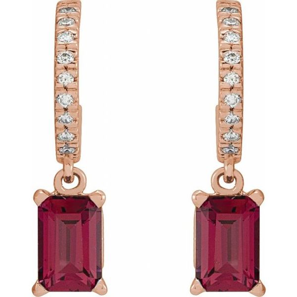 French-Set Dangle Hoop Earrings - Image 2