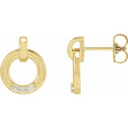 Accented Circle Earrings