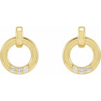 Accented Circle Earrings - Image 2