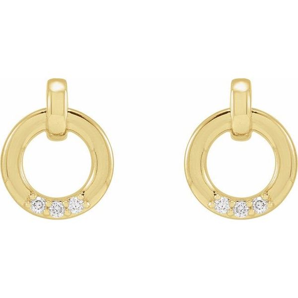 Accented Circle Earrings - Image 2