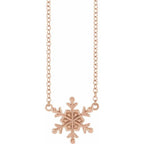 Petite Snowflake Necklace