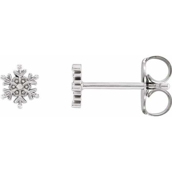 Petite Snowflake Earrings