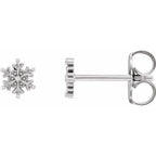 Petite Snowflake Earrings