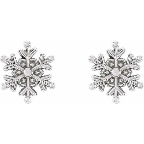 Petite Snowflake Earrings - Image 2