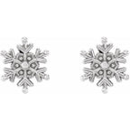 Petite Snowflake Earrings - Image 2