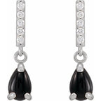Accented Cabochon Earrings - Image 2