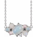 Cabochon Scattered Necklace