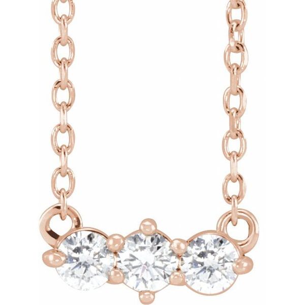 Three-Stone Bar Necklace