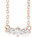 Three-Stone Bar Necklace