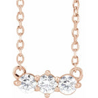 Three-Stone Bar Necklace