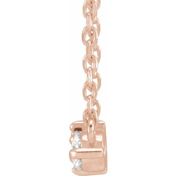 Three-Stone Bar Necklace - Image 2