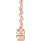 Three-Stone Bar Necklace - Image 2