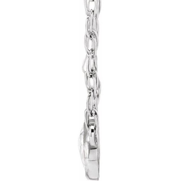 Rose-Cut Three-Stone Necklace - Image 2