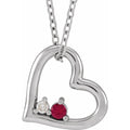 Heart Necklace or Slide Pendant