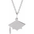 Engravable Graduation Cap Necklace