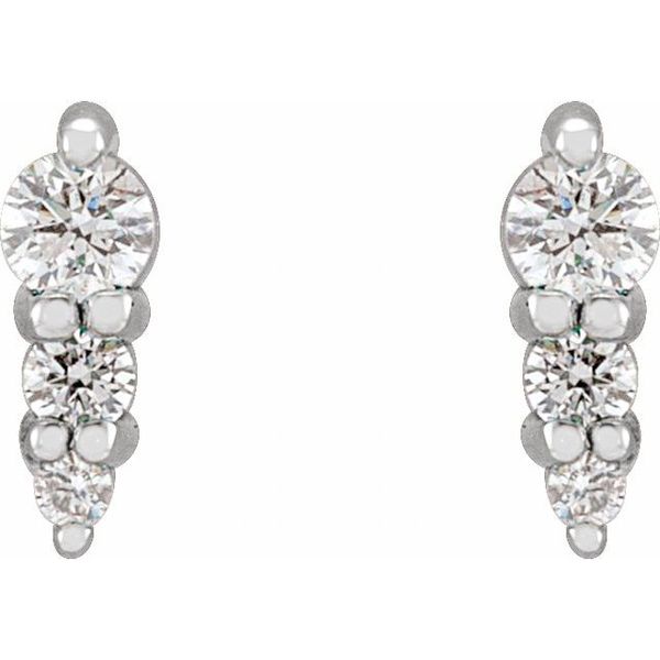 Graduated Bar Earrings - Image 2