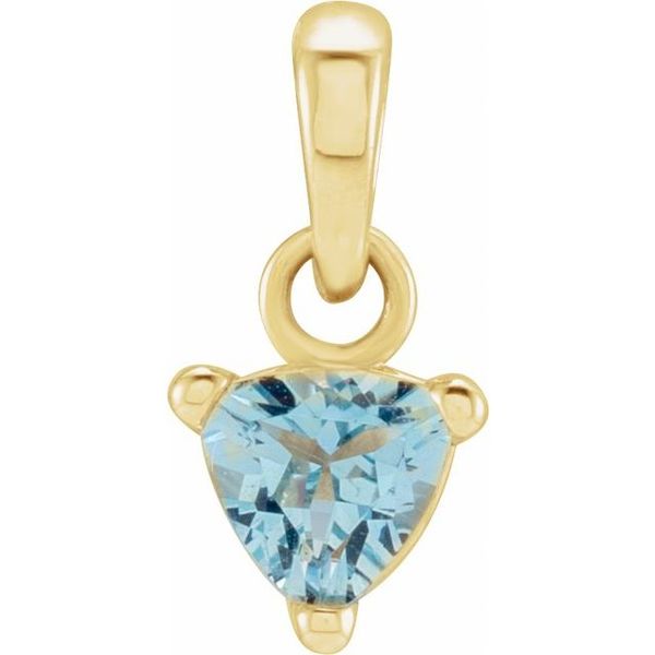 Trillion 3-Prong Solitaire Pendant
