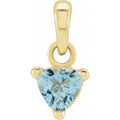 Trillion 3-Prong Solitaire Pendant