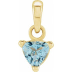 Trillion 3-Prong Solitaire Pendant