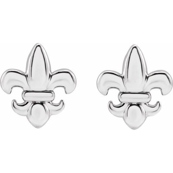 Fleur-de-lis Earrings - Image 2