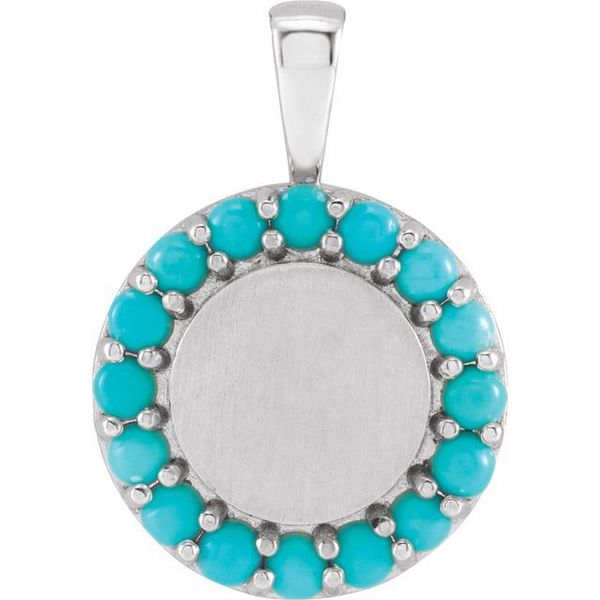 Engravable Halo-Style Pendant