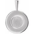 Engravable Halo-Style Pendant - Image 4