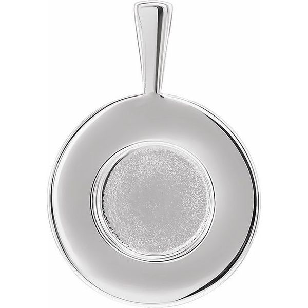 Engravable Halo-Style Pendant - Image 4