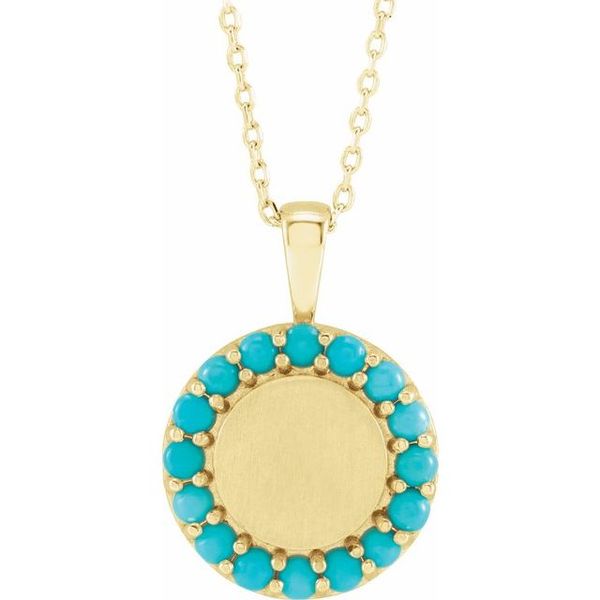 Engravable Halo-Style Necklace