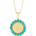 Engravable Halo-Style Necklace