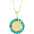 Engravable Halo-Style Necklace