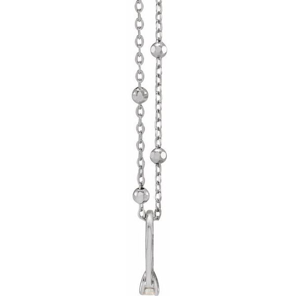 Tiny Solitaire Ring Necklace - Image 2