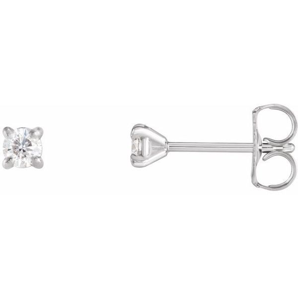 Round 4-Prong Cocktail-Style Claw Stud Earrings