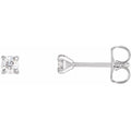 Round 4-Prong Cocktail-Style Claw Stud Earrings