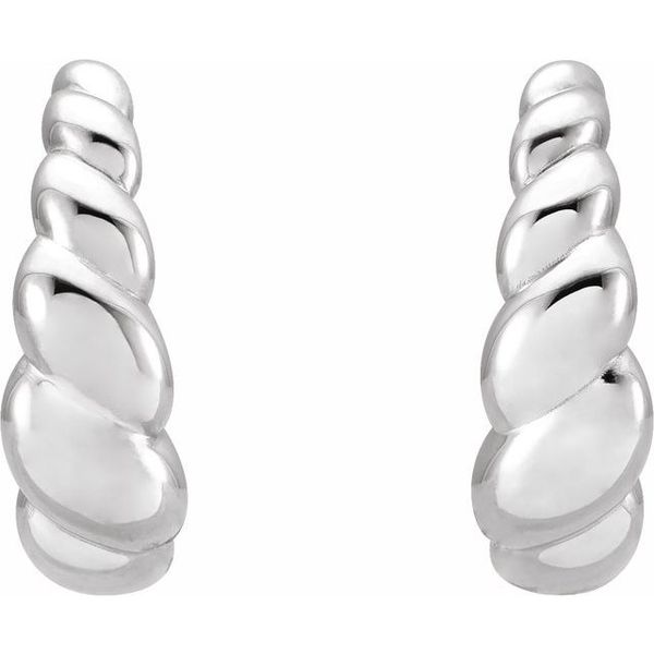Rope Dome Hoop Earrings - Image 2