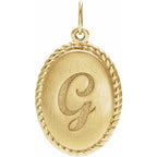 Engravable Oval Necklace
