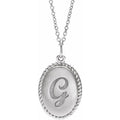 Engravable Oval Necklace