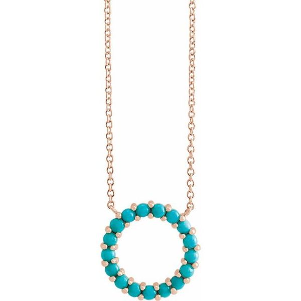 Cabochon Circle Necklace