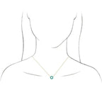 Cabochon Circle Necklace - Image 3