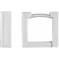 Square Huggie Hoop Earrings