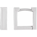 Square Huggie Hoop Earrings