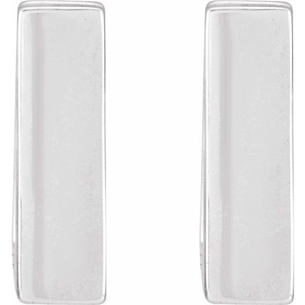 Square Huggie Hoop Earrings - Image 2