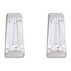 Tapered Baguette Channel-Set Stud Earrings - Image 2
